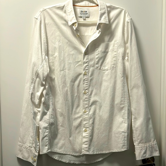 DU/ER Top Performance stretch white button down - Picture 1 of 4